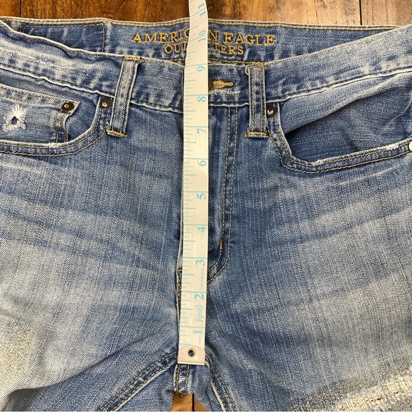 AMERICAN EAGLE Men’s Slim Core Flex Jeans Medium Wash Sewn Patches 29 x 30 - Picture 9 of 14